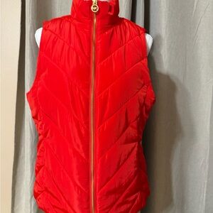 Michael Kora Red Quilted Vest